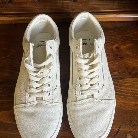Women’s Old Skool Linen Vans - Picture 2 of 4